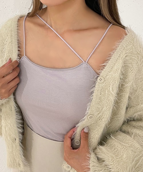 apres jour mignon(アプレジュールミニョン)の「カップ付きデザインキャミソール【ZOZOTOWN限定アイテム】(キャミソール・レディース・アイボリー/ブラック/グレー・X-LARGE/フリー)」の15枚目の写真