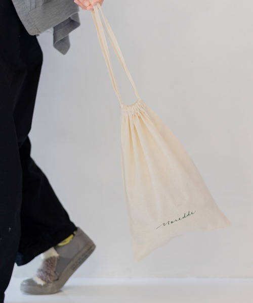 フェリシモMama（フェリシモママ）の「Ｍｏｒｅｄｄｅ　マルチに使える　ラッピング巾着バッグ〈アイボリー〉（ラッピングキット・レディース・アイボリー・ONE SIZE）」の6枚目の写真