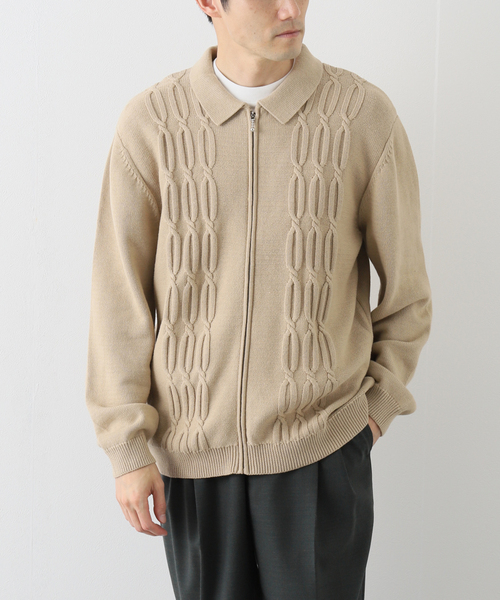 LMCの「【LMC】CABLE ZIP-UP KNIT P/SHIRT 0LM22FCD102