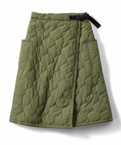 Live in comfort（リブインコンフォート）の「リブ　イン　コンフォート　くるっと巻いて即ぽかぽか！　裏ボア遣いの中わたキルティング巻きスカート（スカート・レディース・カーキ/ブラック・MEDIUM/LARGE/X-LARGE/XX-LARGE/XXX-LARGE/SMALL）」の7枚目の写真