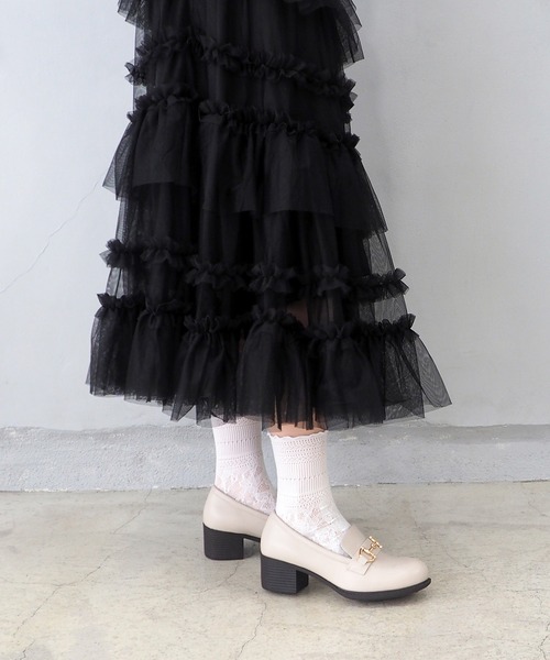 byあしながおじさん（バイアシナガオジサン）の「ビットローファーパンプス　8710513（ローファー・レディース・ライトグレー/ブラック/ダークブラウン/アイボリー/チョコ・22.5cm/24.0cm/23.0cm/22.0cm/25.0cm/24.5cm/23.5cm/23cm/24cm）」の20枚目の写真