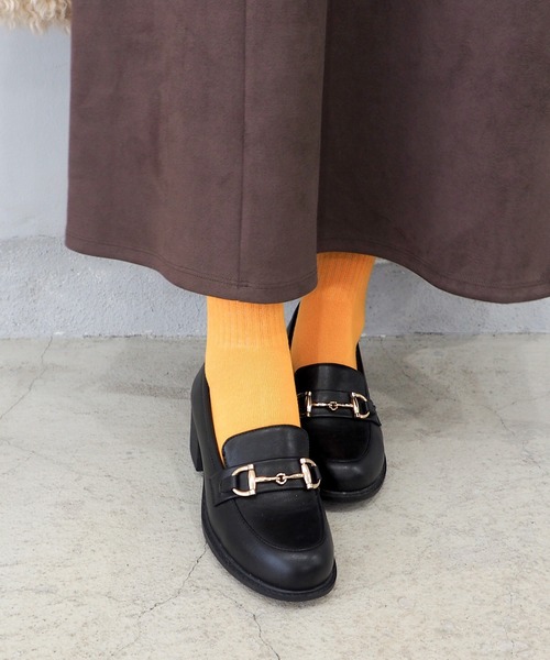 【新品】24.5㎝　あしながおじさん　ローパンプス　やわらかい ビットローファーパンプス 8710513（ローファー）｜by