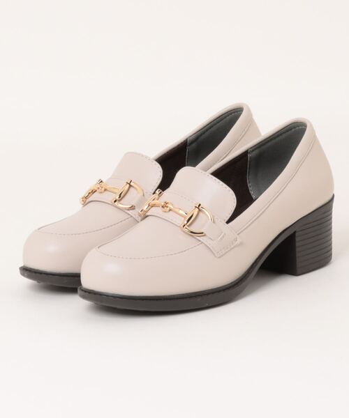 byあしながおじさん（バイアシナガオジサン）の「ビットローファーパンプス　8710513（ローファー・レディース・ライトグレー/ブラック/ダークブラウン/アイボリー/チョコ・22.5cm/24.0cm/23.0cm/22.0cm/25.0cm/24.5cm/23.5cm/23cm/24cm）」の11枚目の写真