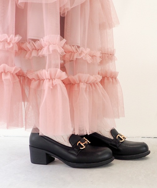 byあしながおじさん（バイアシナガオジサン）の「ビットローファーパンプス　8710513（ローファー・レディース・ライトグレー/ブラック/ダークブラウン/アイボリー/チョコ・22.5cm/24.0cm/23.0cm/22.0cm/25.0cm/24.5cm/23.5cm/23cm/24cm）」の15枚目の写真