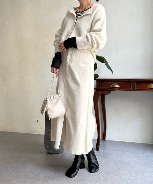 DouDou(ドゥドゥ)の「【Healthy denim/ヘルシーデニム】 Pear(スカート・レディース・アイボリー・0/1)」の20枚目の写真