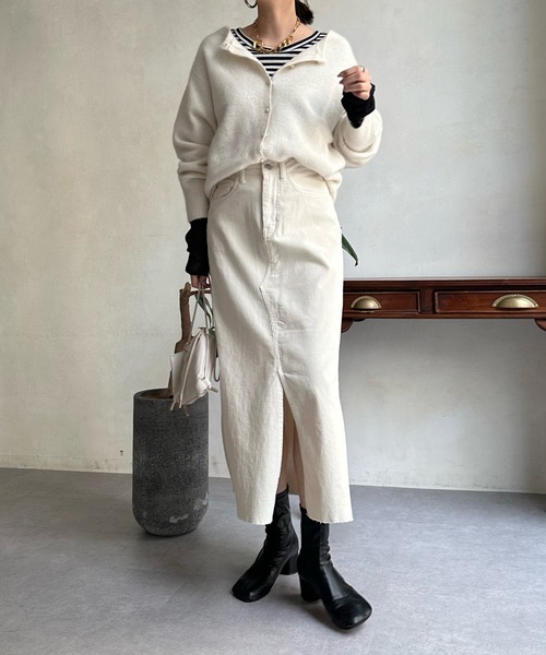 DouDou(ドゥドゥ)の「【Healthy denim/ヘルシーデニム】 Pear(スカート・レディース・アイボリー・0/1)」の18枚目の写真
