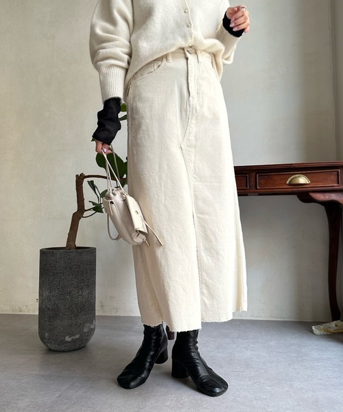 DouDou(ドゥドゥ)の「【Healthy denim/ヘルシーデニム】 Pear(スカート・レディース・アイボリー・0/1)」の16枚目の写真