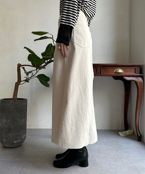 DouDou(ドゥドゥ)の「【Healthy denim/ヘルシーデニム】 Pear(スカート・レディース・アイボリー・0/1)」の11枚目の写真