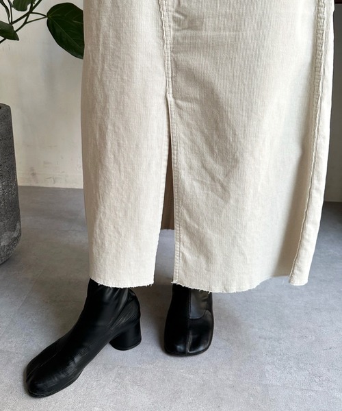 DouDou(ドゥドゥ)の「【Healthy denim/ヘルシーデニム】 Pear(スカート・レディース・アイボリー・0/1)」の3枚目の写真
