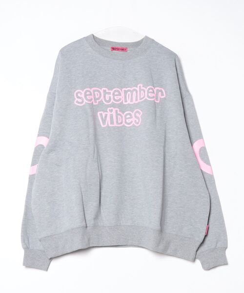 September(セプテンバー)の「『SEPTEMBER(セプテンバー)』Heart Sweat(スウェット・レディース・ホワイト/ブラック/グレー・MEDIUM)」の3枚目の写真