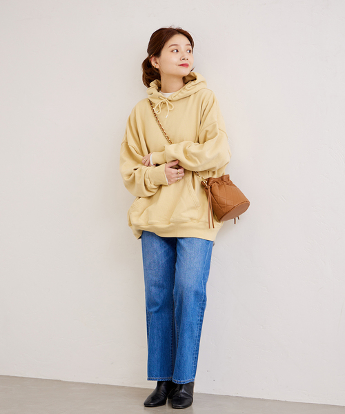 ALORE（アローレ）の「別注【ALORE/アローレ】FRUIT染めスウェットフーディ（Tシャツ/カットソー・レディース・グリーン系その他/パープル系その他/ピンク/イエロー系その他・FREE）」の7枚目の写真