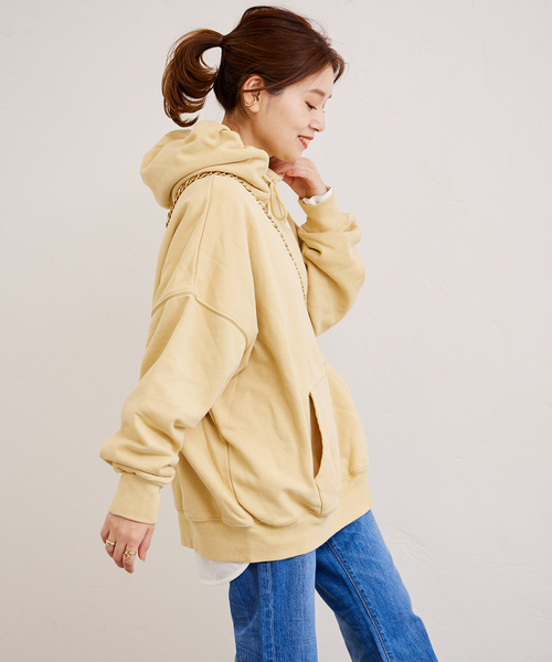 ALORE（アローレ）の「別注【ALORE/アローレ】FRUIT染めスウェットフーディ（Tシャツ/カットソー・レディース・グリーン系その他/パープル系その他/ピンク/イエロー系その他・FREE）」の11枚目の写真