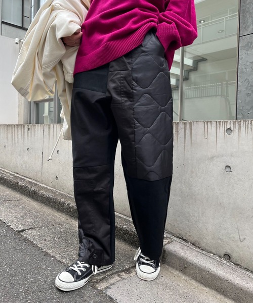 THRIFTY LOOK(スリフティールック)の「【THRIFTY LOOK/スリフティールック】patch work easy pants(その他パンツ・メンズ・ブラック/カーキ・FREE)」の9枚目の写真
