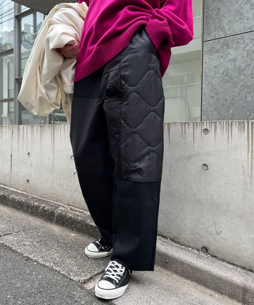 THRIFTY LOOK(スリフティールック)の「【THRIFTY LOOK/スリフティールック】patch work easy pants(その他パンツ・メンズ・ブラック/カーキ・FREE)」の11枚目の写真