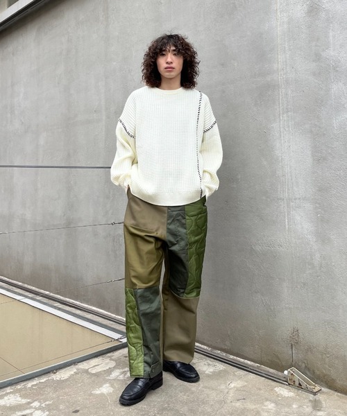 THRIFTY LOOK(スリフティールック)の「【THRIFTY LOOK/スリフティールック】patch work easy pants(その他パンツ・メンズ・ブラック/カーキ・FREE)」の21枚目の写真