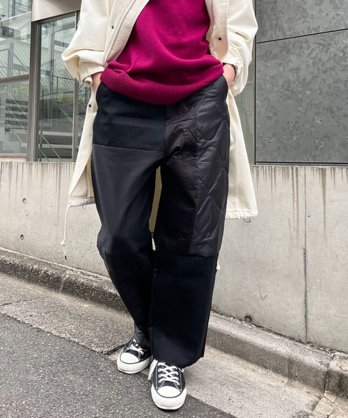 THRIFTY LOOK(スリフティールック)の「【THRIFTY LOOK/スリフティールック】patch work easy pants(その他パンツ・メンズ・ブラック/カーキ・FREE)」の10枚目の写真