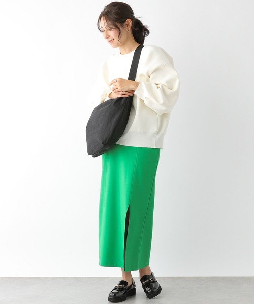 LEPSIM（レプシィム）の「スリットナロースカート　183610（スカート・レディース・ブラック/グリーン・FREE）」の7枚目の写真