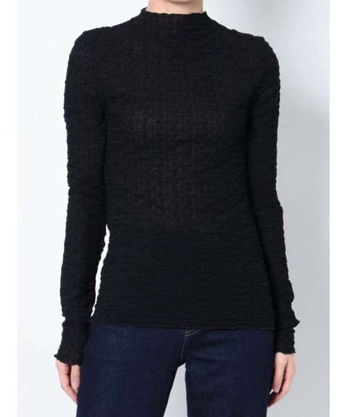 LAGUNAMOON（ラグナムーン）の「ストレッチチュールトップス（Tシャツ/カットソー・レディース・ブラック/アイボリー・FREE）」の13枚目の写真