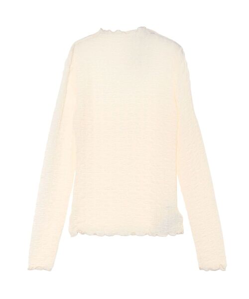 LAGUNAMOON（ラグナムーン）の「ストレッチチュールトップス（Tシャツ/カットソー・レディース・ブラック/アイボリー・FREE）」の16枚目の写真