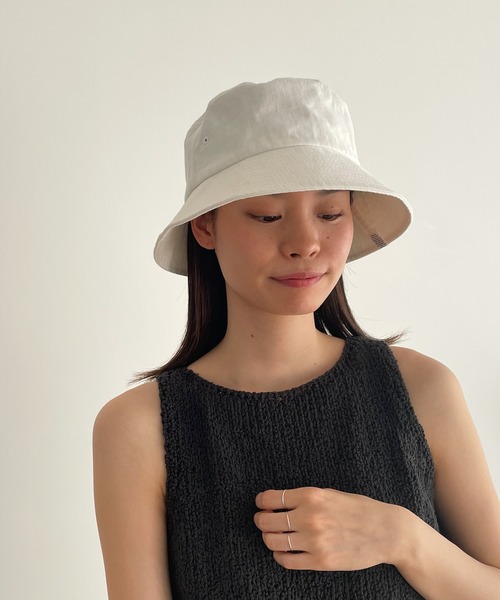 CANAL JEAN(キャナルジーン)の「El mar(エルマール) ヘリンボーンバケットハット(ハット・レディース・ブラック/ベージュ/ホワイト・ONE SIZE)」の2枚目の写真