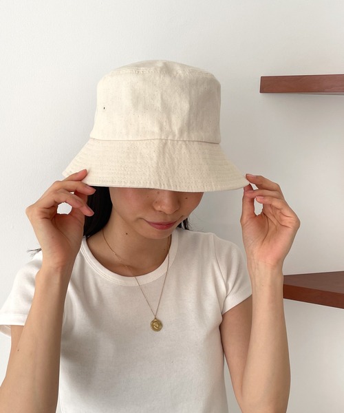 CANAL JEAN(キャナルジーン)の「El mar(エルマール) ヘリンボーンバケットハット(ハット・レディース・ブラック/ベージュ/ホワイト・ONE SIZE)」の10枚目の写真