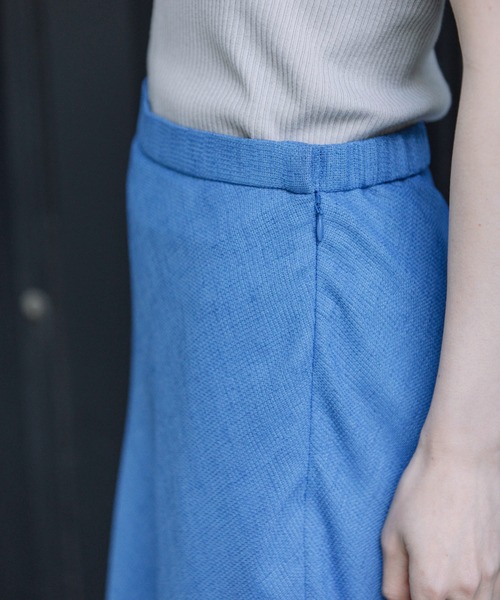 Munich（ミューニック）の「リネンライクライトメッシュマーメードスカート（スカート・レディース・カーキ/ブラック/ブルー/ナチュラル・S/M/XS）」の12枚目の写真