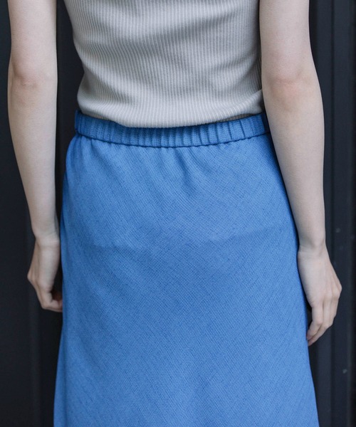 Munich（ミューニック）の「リネンライクライトメッシュマーメードスカート（スカート・レディース・カーキ/ブラック/ブルー/ナチュラル・S/M/XS）」の14枚目の写真
