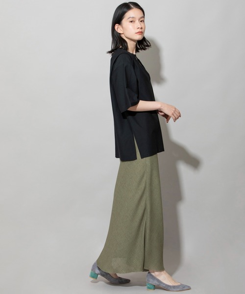 Munich（ミューニック）の「リネンライクライトメッシュマーメードスカート（スカート・レディース・カーキ/ブラック/ブルー/ナチュラル・S/M/XS）」の17枚目の写真