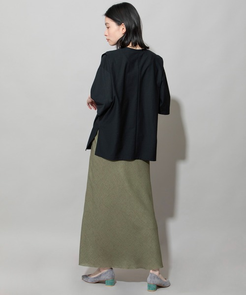 Munich（ミューニック）の「リネンライクライトメッシュマーメードスカート（スカート・レディース・カーキ/ブラック/ブルー/ナチュラル・S/M/XS）」の18枚目の写真