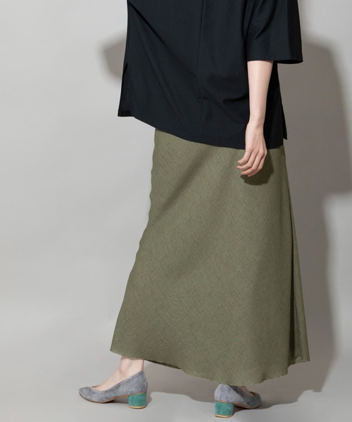 Munich（ミューニック）の「リネンライクライトメッシュマーメードスカート（スカート・レディース・カーキ/ブラック/ブルー/ナチュラル・S/M/XS）」の20枚目の写真