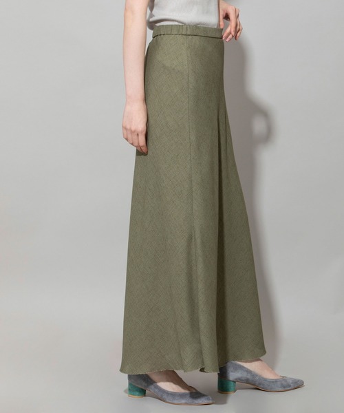 Munich（ミューニック）の「リネンライクライトメッシュマーメードスカート（スカート・レディース・カーキ/ブラック/ブルー/ナチュラル・S/M/XS）」の22枚目の写真