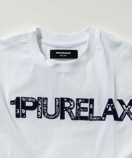 人気ブランド■1PIU1UGUALE3 RELAX■ペイズリーロゴ半袖Tシャツ 1PIU1UGUALE3 RELAX tシャツ RELAX(ウノピゥウノウグァーレトレ