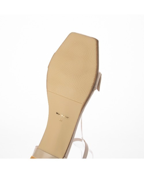 パールバックルアンクルベルトサンダル