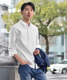 涼しげな夏素材で仕立てたシャツ セットアップ BIGSIZE