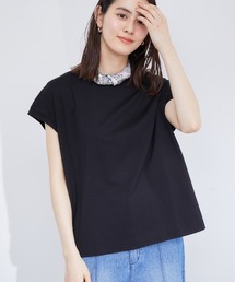 ROPE' | 【一部接触冷感】【洗える】キャップスリーブワイドTシャツ(Tシャツ/カットソー)