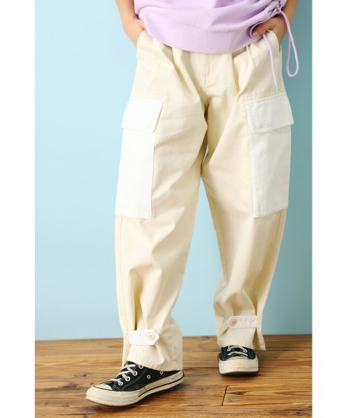 RODEO CROWNS WIDE BOWL（ロデオクラウンズワイドボウル）の「Re likeミリタリーカーゴパンツ（カーゴパンツ・レディース・ホワイト/カーキ・FREE）」の6枚目の写真