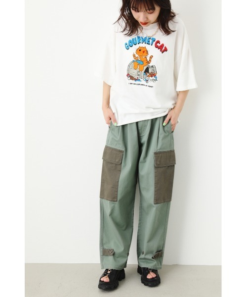 RODEO CROWNS WIDE BOWL（ロデオクラウンズワイドボウル）の「Re likeミリタリーカーゴパンツ（カーゴパンツ・レディース・ホワイト/カーキ・FREE）」の21枚目の写真