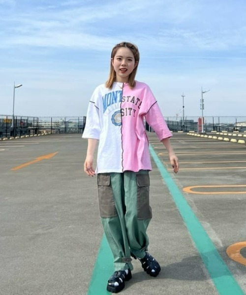 RODEO CROWNS WIDE BOWL（ロデオクラウンズワイドボウル）の「Re likeミリタリーカーゴパンツ（カーゴパンツ・レディース・ホワイト/カーキ・FREE）」の15枚目の写真