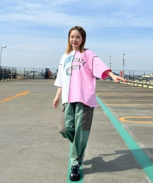 RODEO CROWNS WIDE BOWL（ロデオクラウンズワイドボウル）の「Re likeミリタリーカーゴパンツ（カーゴパンツ・レディース・ホワイト/カーキ・FREE）」の14枚目の写真