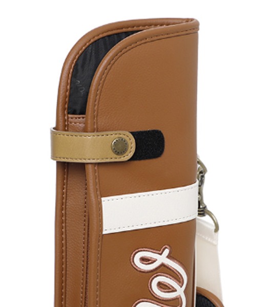 Malbon Golf（マルボンゴルフ）の「【Malbon Golf/マルボンゴルフ】Mバケットクラシックハーフバッグ　キャディーバッグ　キャディバッグ　ゴルフグッズ（ゴルフグッズ・メンズ・アイボリー/グリーン/ブラウン・FREE）」の16枚目の写真