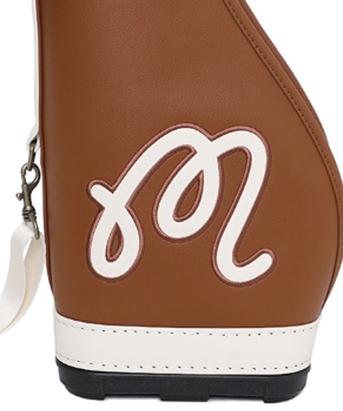 Malbon Golf（マルボンゴルフ）の「【Malbon Golf/マルボンゴルフ】Mバケットクラシックハーフバッグ　キャディーバッグ　キャディバッグ　ゴルフグッズ（ゴルフグッズ・メンズ・アイボリー/グリーン/ブラウン・FREE）」の10枚目の写真