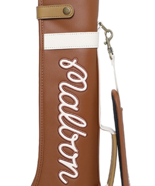 Malbon Golf（マルボンゴルフ）の「【Malbon Golf/マルボンゴルフ】Mバケットクラシックハーフバッグ　キャディーバッグ　キャディバッグ　ゴルフグッズ（ゴルフグッズ・メンズ・アイボリー/グリーン/ブラウン・FREE）」の18枚目の写真