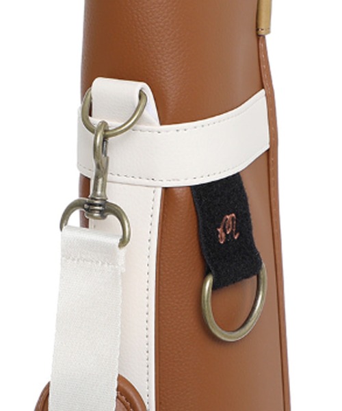 Malbon Golf（マルボンゴルフ）の「【Malbon Golf/マルボンゴルフ】Mバケットクラシックハーフバッグ　キャディーバッグ　キャディバッグ　ゴルフグッズ（ゴルフグッズ・メンズ・アイボリー/グリーン/ブラウン・FREE）」の11枚目の写真