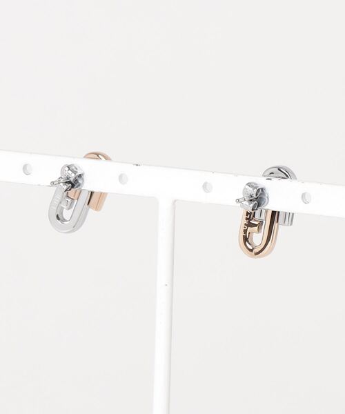 L.H.P(エルエイチピー)の「FURLA/フルラ/ARCH DOUBLE EARRING(ピアス(両耳用)・レディース・ピンク・F)」の2枚目の写真