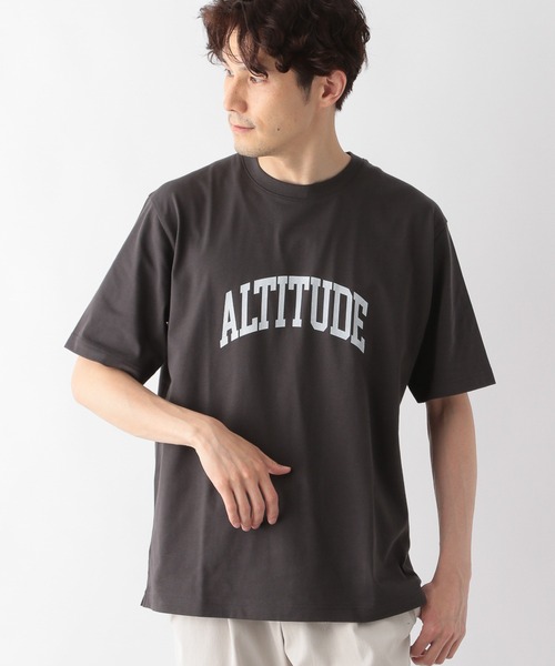 GLOBAL WORK(グローバルワーク)の「シャーベッTEEロゴ/半袖/173628(Tシャツ/カットソー・メンズ・アイボリー/サックスブルー/その他1/その他2/ダークブルー/ブラック/グレー系その他3/その他3/ダークブラウン/ホワイト系その他/チャコールグレー・X-LARGE/MEDIUM/LARGE/SMALL)」の4枚目の写真