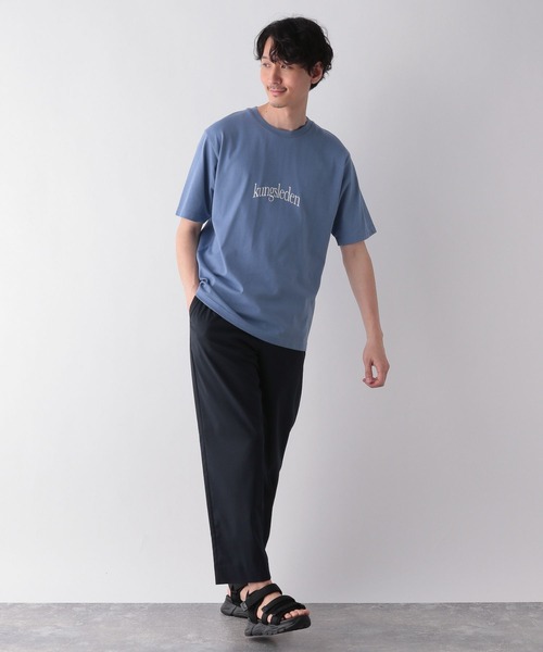 GLOBAL WORK(グローバルワーク)の「シャーベッTEEロゴ/半袖/173628(Tシャツ/カットソー・メンズ・アイボリー/サックスブルー/その他1/その他2/ダークブルー/ブラック/グレー系その他3/その他3/ダークブラウン/ホワイト系その他/チャコールグレー・X-LARGE/MEDIUM/LARGE/SMALL)」の14枚目の写真