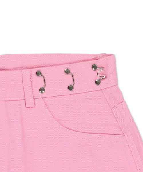 SPINNS(スピンズ)の「ウエストフック付き ツイルワイドパンツ(その他パンツ・レディース・ブラウン/ホワイト/ピンク/カーキ/ブラック・ONESIZE)」の14枚目の写真