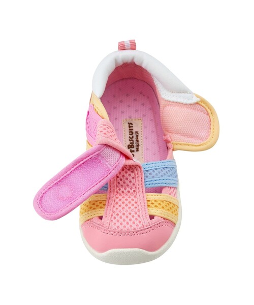 HOT BISCUITS（ホットビスケッツ）の「ダブルラッセル ウォーターベビーサンダル（サンダル・キッズ・ホワイト/マルチ/ピンク/ブルー系その他・14.5cm/13cm/15cm/13.5/14cm/16cm/15.5cm）」の9枚目の写真