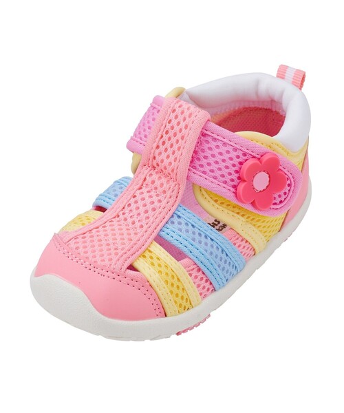 HOT BISCUITS（ホットビスケッツ）の「ダブルラッセル ウォーターベビーサンダル（サンダル・キッズ・ホワイト/マルチ/ピンク/ブルー系その他・14.5cm/13cm/15cm/13.5/14cm/16cm/15.5cm）」の10枚目の写真