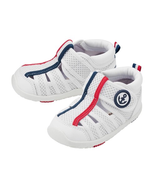 HOT BISCUITS（ホットビスケッツ）の「ダブルラッセル ウォーターベビーサンダル（サンダル・キッズ・ホワイト/マルチ/ピンク/ブルー系その他・14.5cm/13cm/15cm/13.5/14cm/16cm/15.5cm）」の5枚目の写真